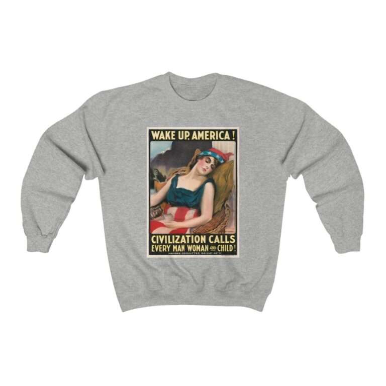 Wake Up America by James Montgomery Flagg - Sweatshirt - Image 6