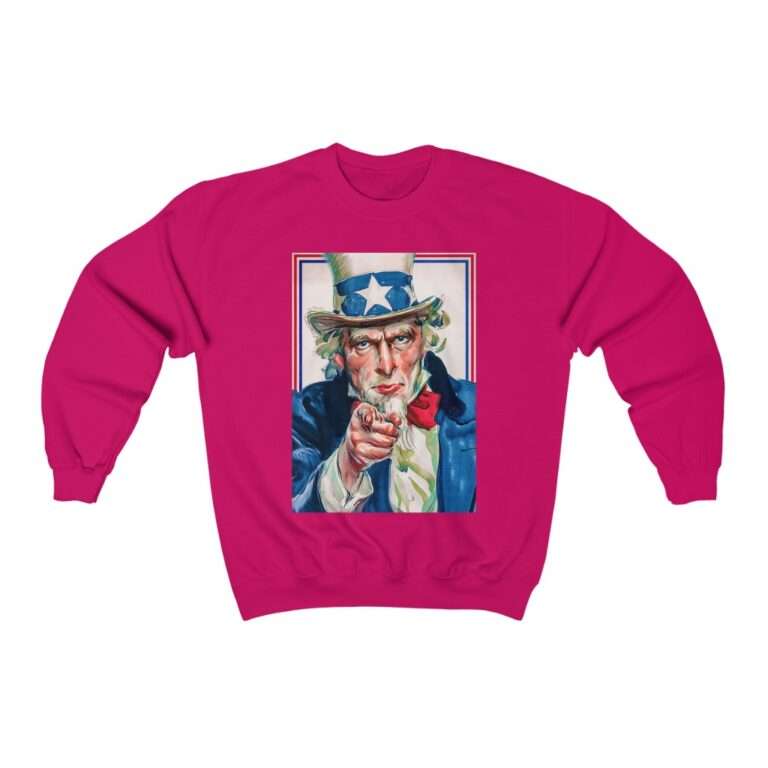 Uncle Sam I Want You Poster Art - Sweatshirt - Image 13