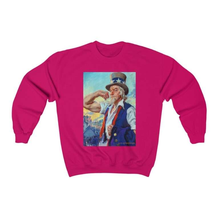 Uncle Sam Strong America by James Montgomery Flagg - Sweatshirt - Image 13