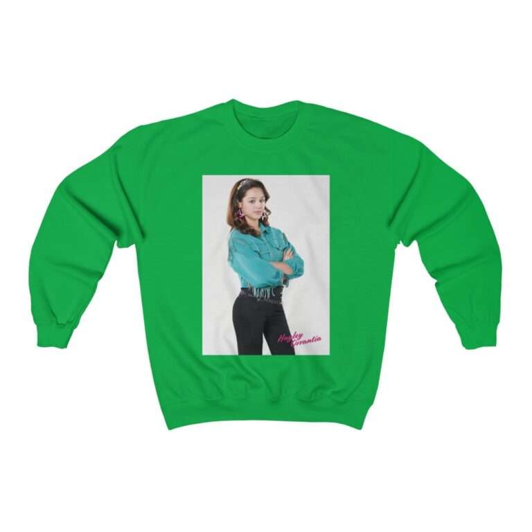 The Goldbergs Hayley Orrantia in Green Fringe Jacket - Sweatshirt - Image 6