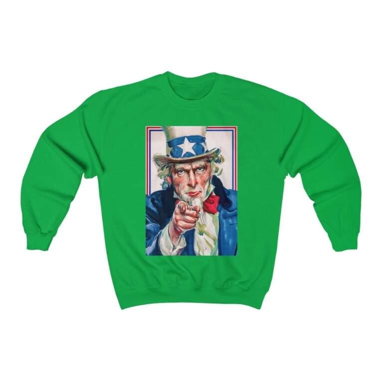 Uncle Sam I Want You Poster Art - Sweatshirt - Image 6