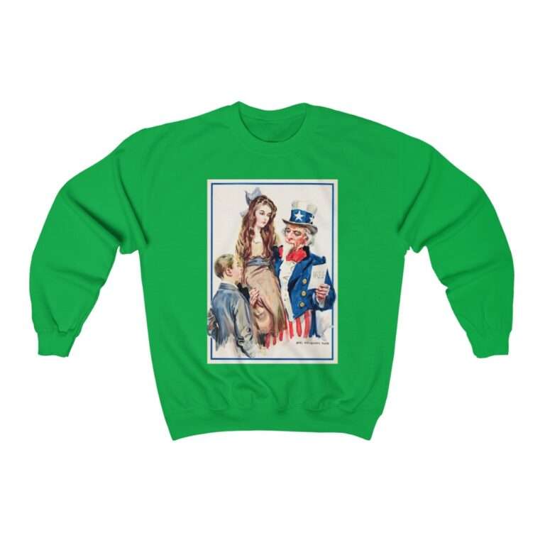Uncle Sam Boys and Girls by James Montgomery Flagg - Sweatshirt - Image 6
