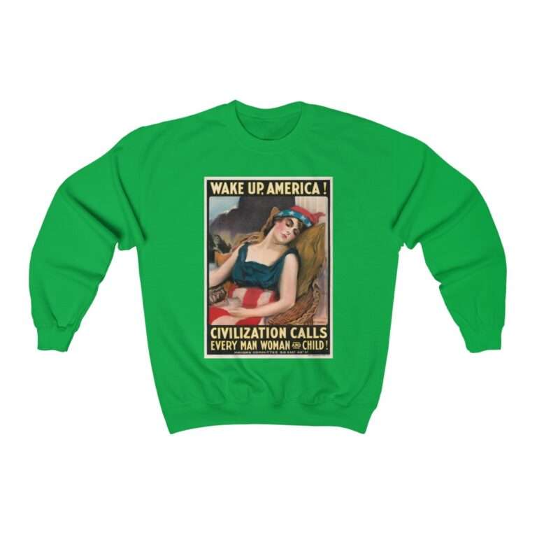 Wake Up America by James Montgomery Flagg - Sweatshirt - Image 7