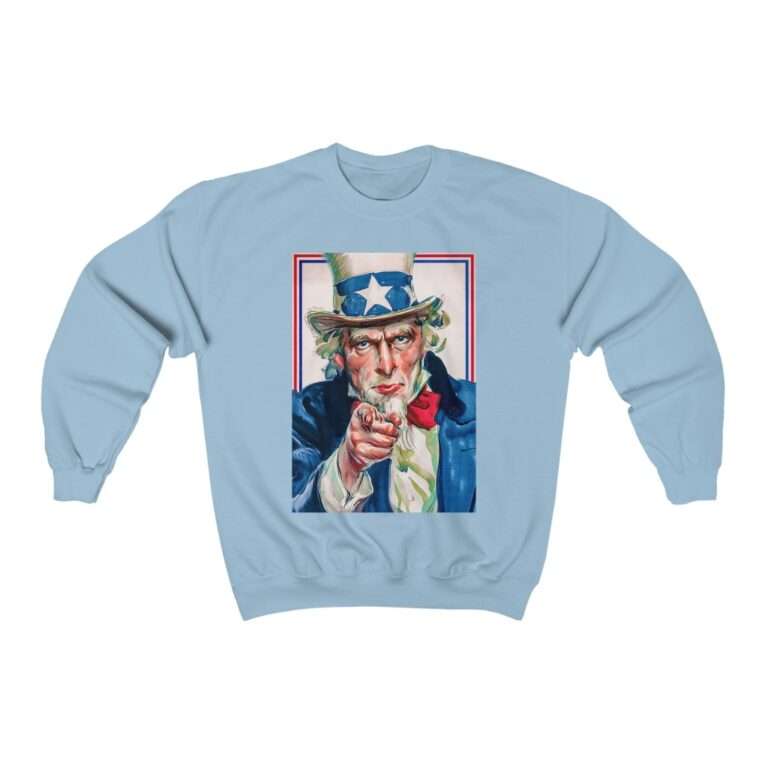 Uncle Sam I Want You Poster Art - Sweatshirt - Image 9