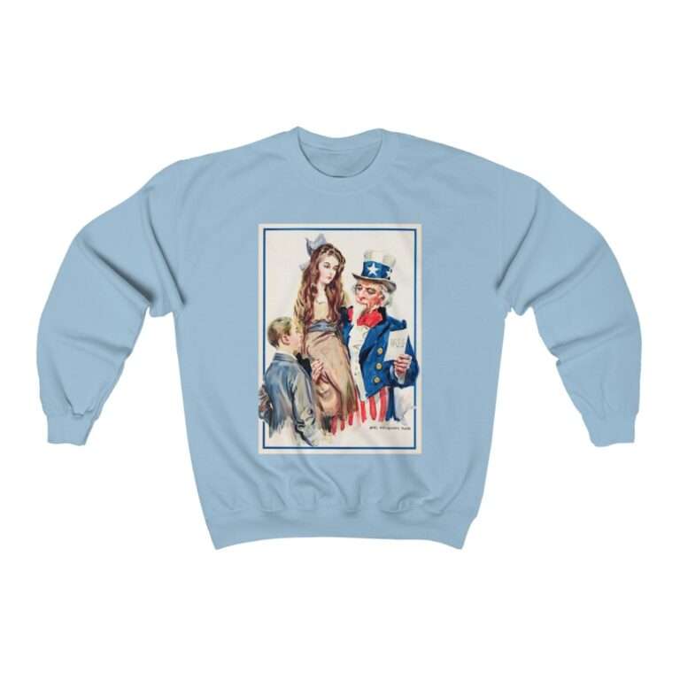 Uncle Sam Boys and Girls by James Montgomery Flagg - Sweatshirt - Image 9