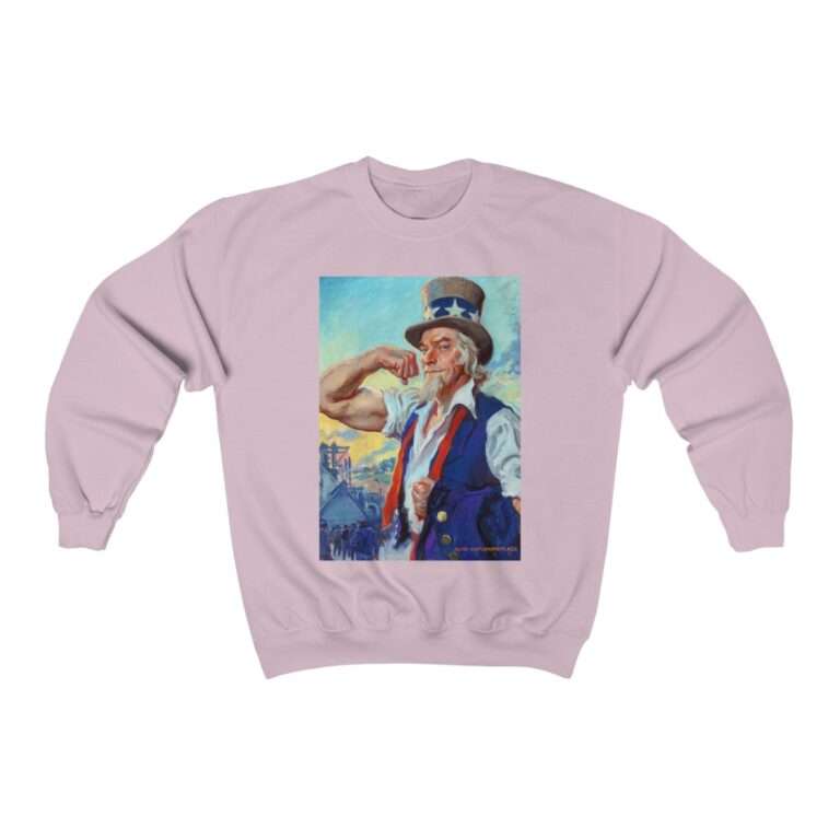 Uncle Sam Strong America by James Montgomery Flagg - Sweatshirt - Image 12