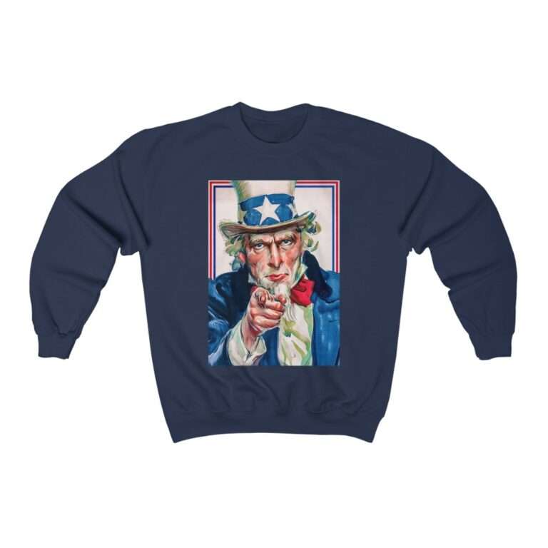 Uncle Sam I Want You Poster Art - Sweatshirt - Image 11