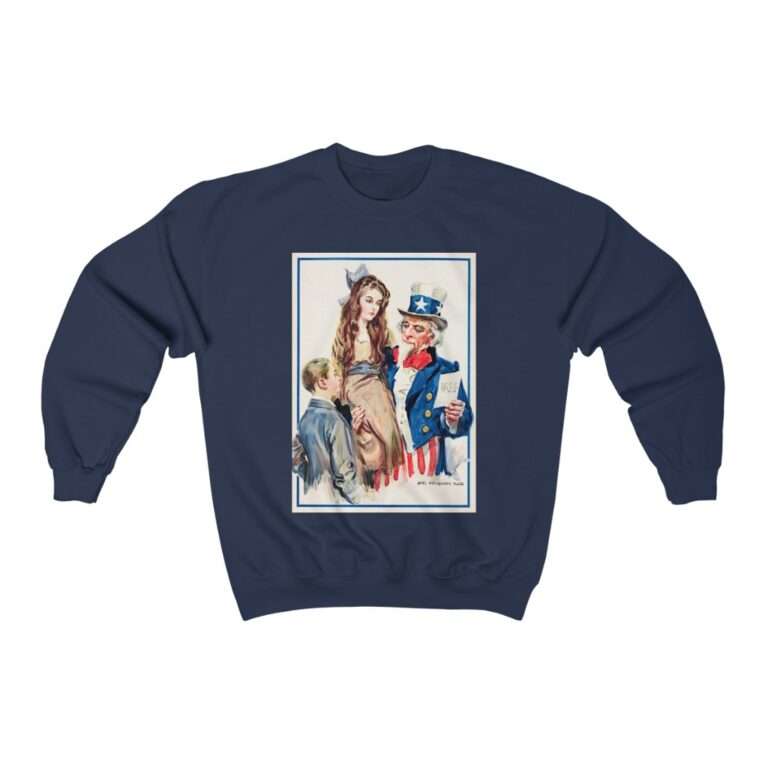 Uncle Sam Boys and Girls by James Montgomery Flagg - Sweatshirt - Image 11