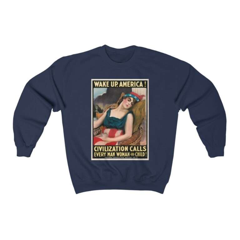 Wake Up America by James Montgomery Flagg - Sweatshirt - Image 11