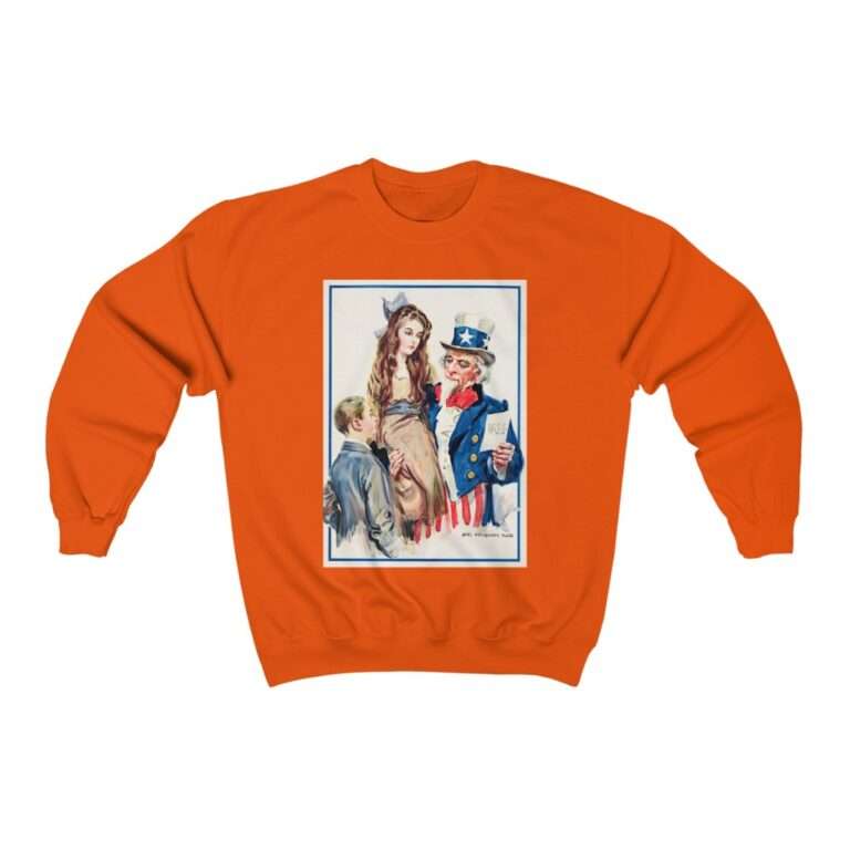 Uncle Sam Boys and Girls by James Montgomery Flagg - Sweatshirt - Image 4