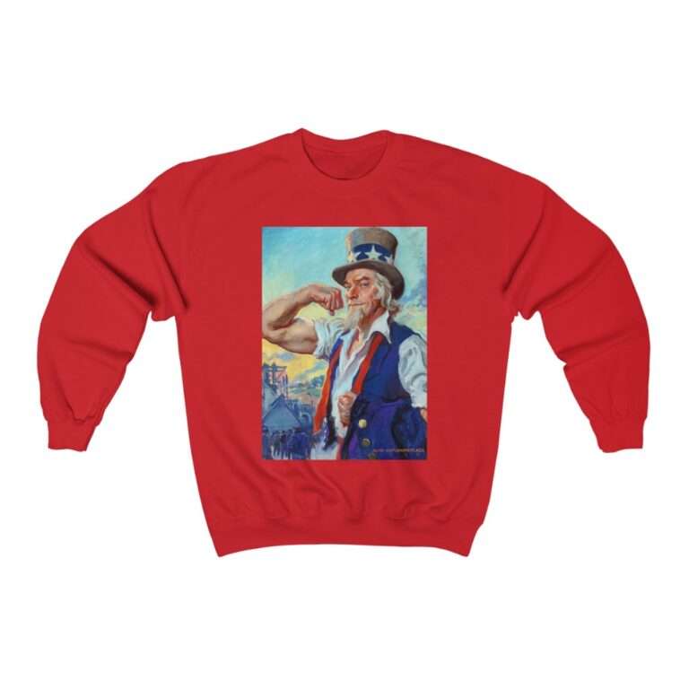 Uncle Sam Strong America by James Montgomery Flagg - Sweatshirt - Image 15