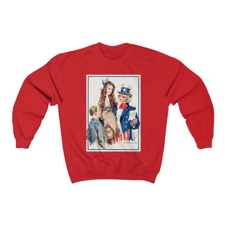 Uncle Sam Boys and Girls by James Montgomery Flagg - Sweatshirt - Image 15