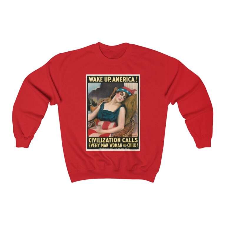Wake Up America by James Montgomery Flagg - Sweatshirt - Image 15