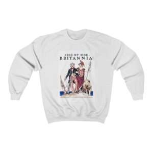Uncle Sam Side by Side Britannia - James Montgomery Flagg - Sweatshirt