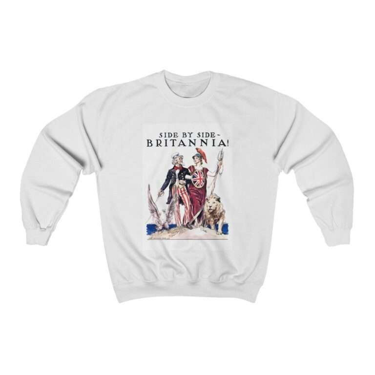 Uncle Sam Side by Side Britannia - James Montgomery Flagg - Sweatshirt