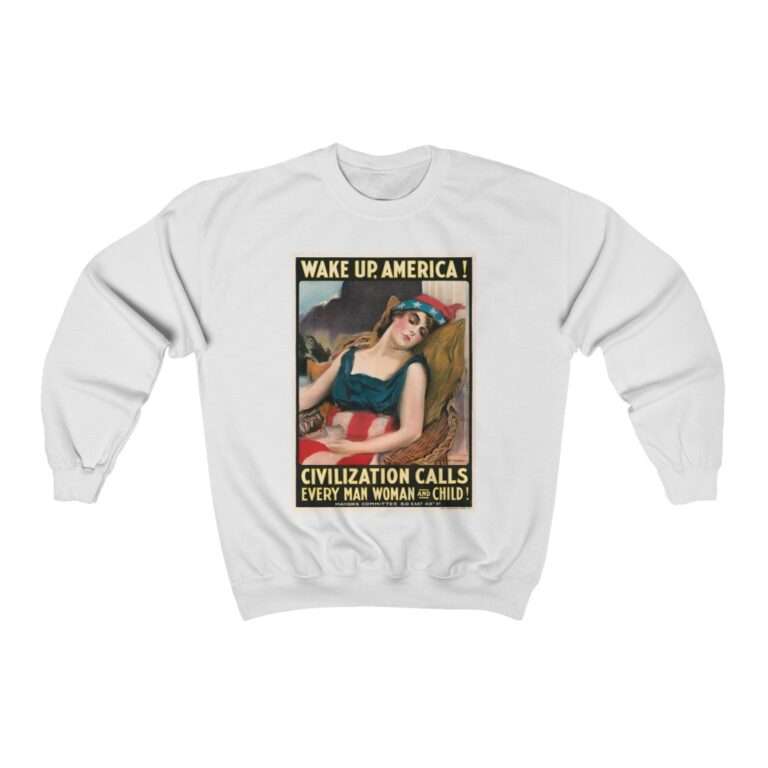 Wake Up America by James Montgomery Flagg - Sweatshirt - Image 2