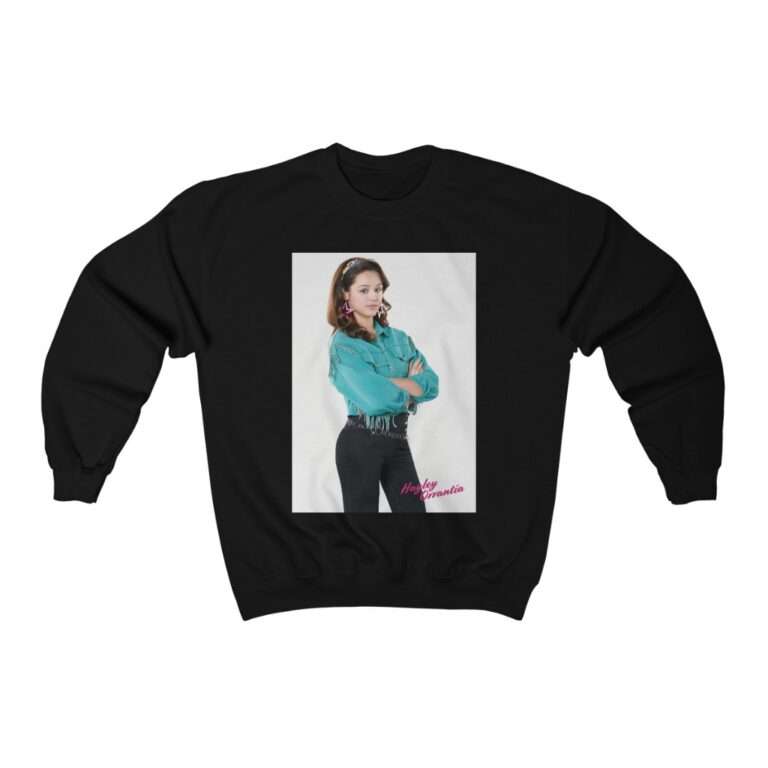 The Goldbergs Hayley Orrantia in Green Fringe Jacket - Sweatshirt - Image 3