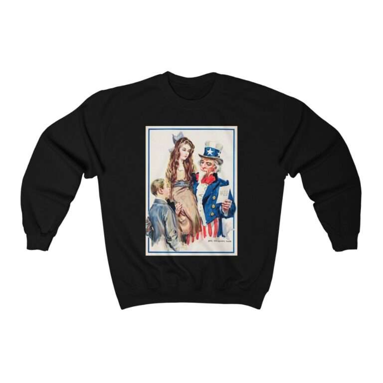 Uncle Sam Boys and Girls by James Montgomery Flagg - Sweatshirt - Image 2
