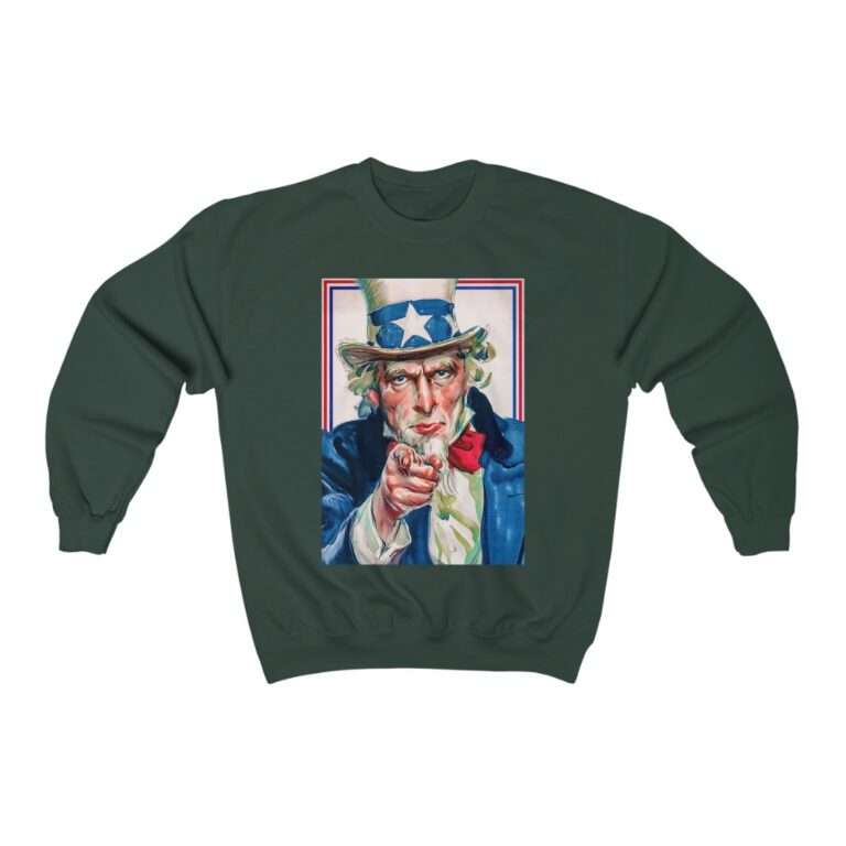 Uncle Sam I Want You Poster Art - Sweatshirt - Image 7