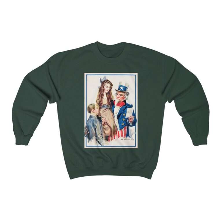 Uncle Sam Boys and Girls by James Montgomery Flagg - Sweatshirt - Image 7
