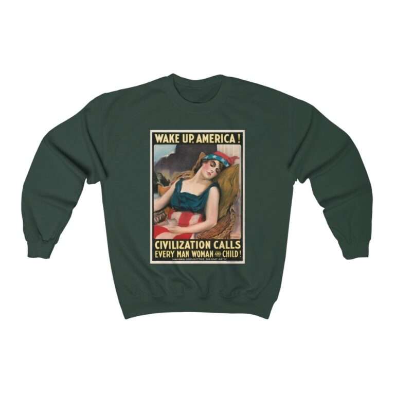 Wake Up America by James Montgomery Flagg - Sweatshirt - Image 8