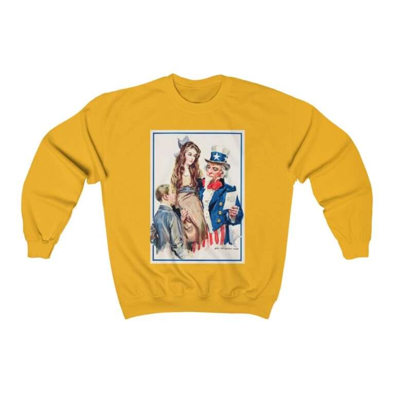 Uncle Sam Boys and Girls by James Montgomery Flagg - Sweatshirt - Image 3