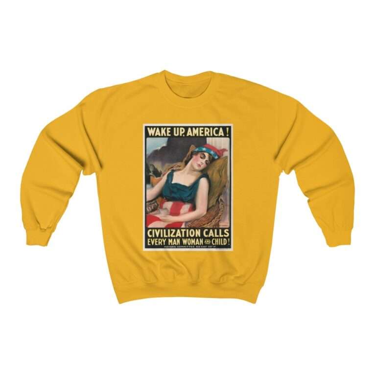 Wake Up America by James Montgomery Flagg - Sweatshirt - Image 4