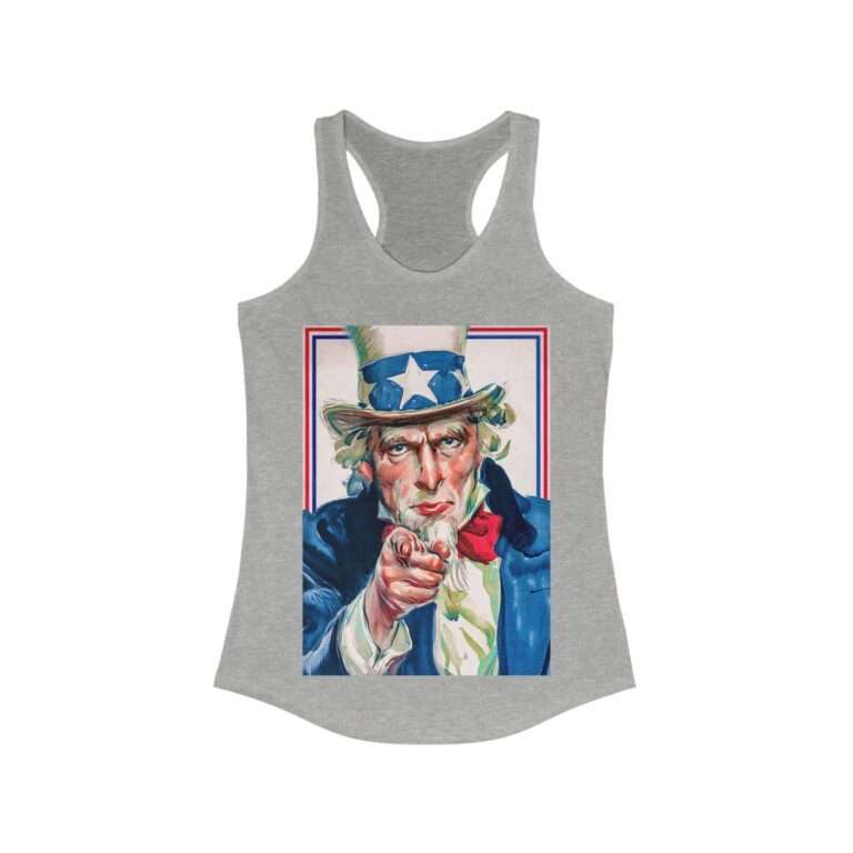 Uncle Sam I Want You Poster Art - Women's Racerback Tank - Image 4