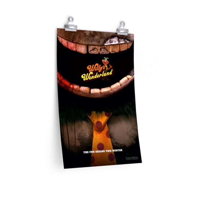 Printed teaser poster for Willy's Wonderland ft. Nicolas Cage - The Gorilla