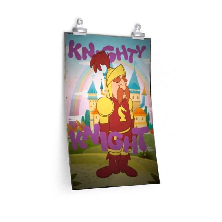 Printed cartoon poster for Willy's Wonderland ft. Nicolas Cage - Knighty Knight