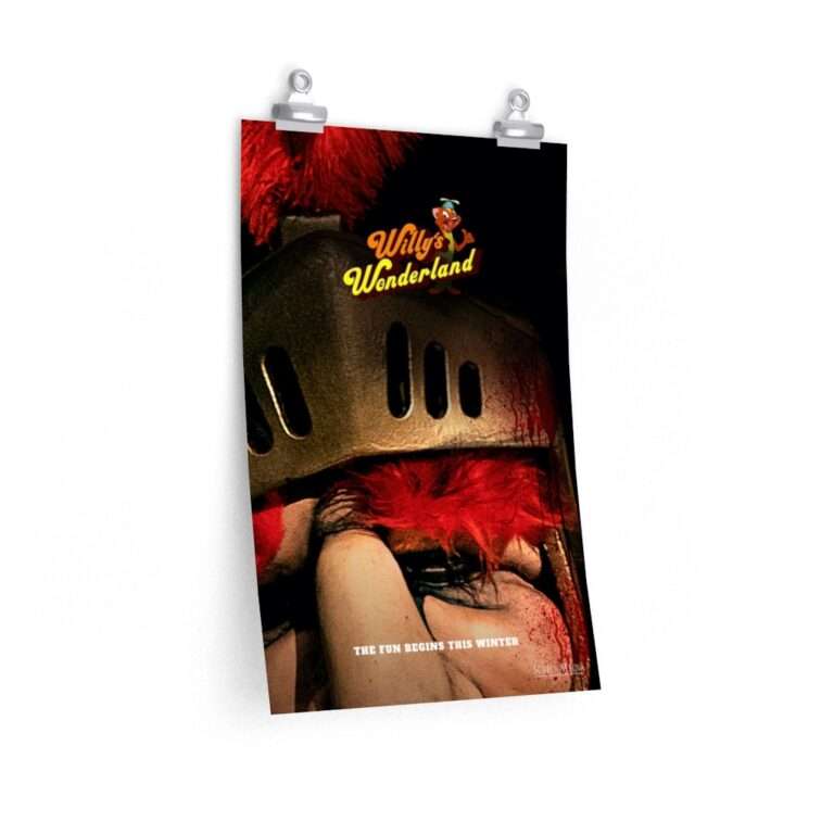 Printed teaser poster for Willy's Wonderland ft. Nicolas Cage - The Knight