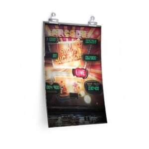 Printed teaser poster for Willy's Wonderland ft. Nicolas Cage - Pinball Machine