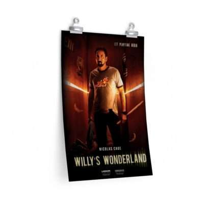 Printed poster for Willy's Wonderland ft. Nicolas Cage