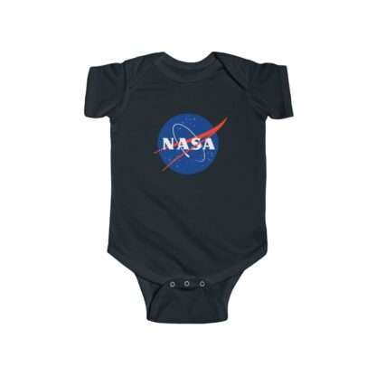 Classic NASA infant bodysuit fine jersey - black
