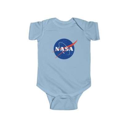 Classic NASA infant bodysuit fine jersey - baby blue