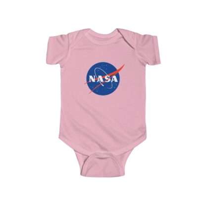 Classic NASA infant bodysuit fine jersey - baby pink