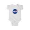Classic NASA infant bodysuit fine jersey - white