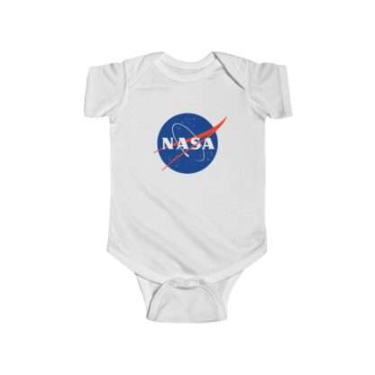 Classic NASA infant bodysuit fine jersey - white