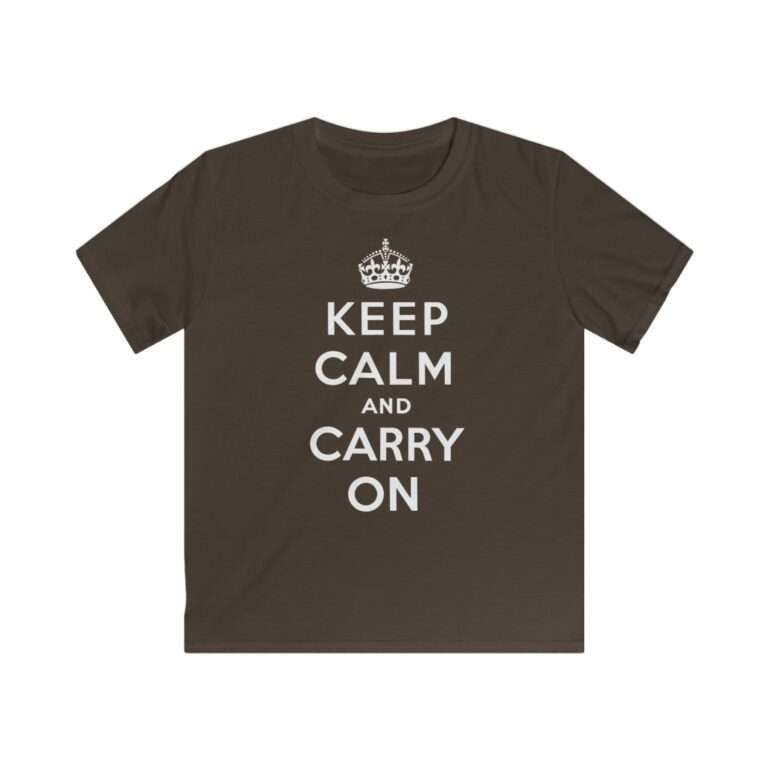 Keep Calm and Carry On - Kids Cotton T-Shirt - Image 6