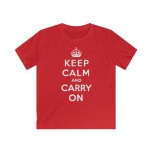Keep Calm and Carry On - Kids Cotton T-Shirt