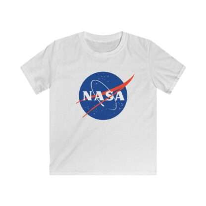 White NASA classic kids t-shirt - front