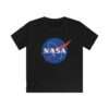 Black NASA classic kids t-shirt - front