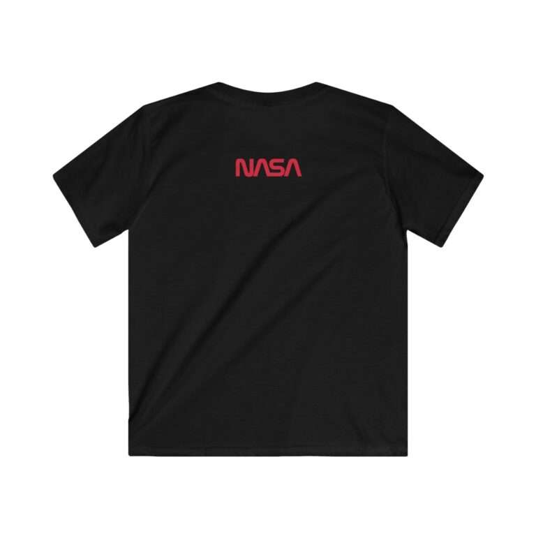 Black NASA classic kids t-shirt - back