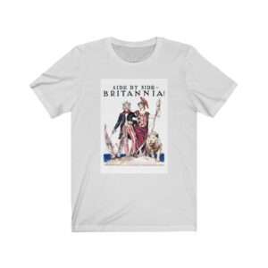 Uncle Sam Side by Side Britannia - James Montgomery Flagg - Premium Unisex T-Shirt