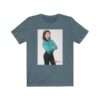 The Goldbergs Hayley Orrantia in Green Fringe Jacket - Premium Unisex T-Shirt - Image 11
