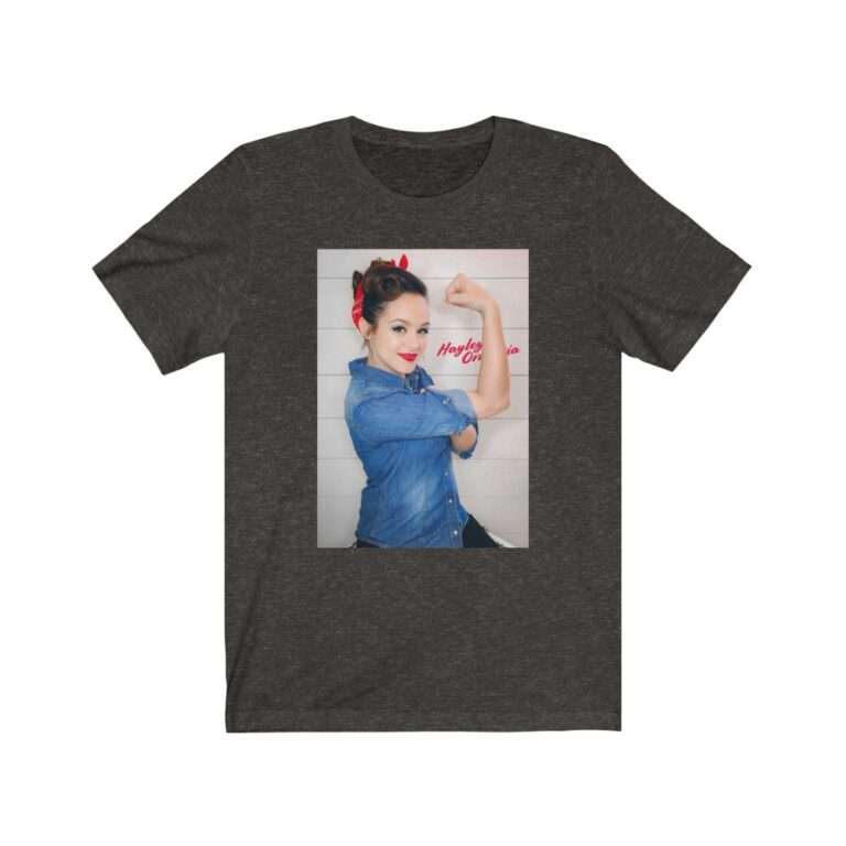 Actress Hayley Orrantia Women Power - Premium Unisex T-Shirt - Image 7