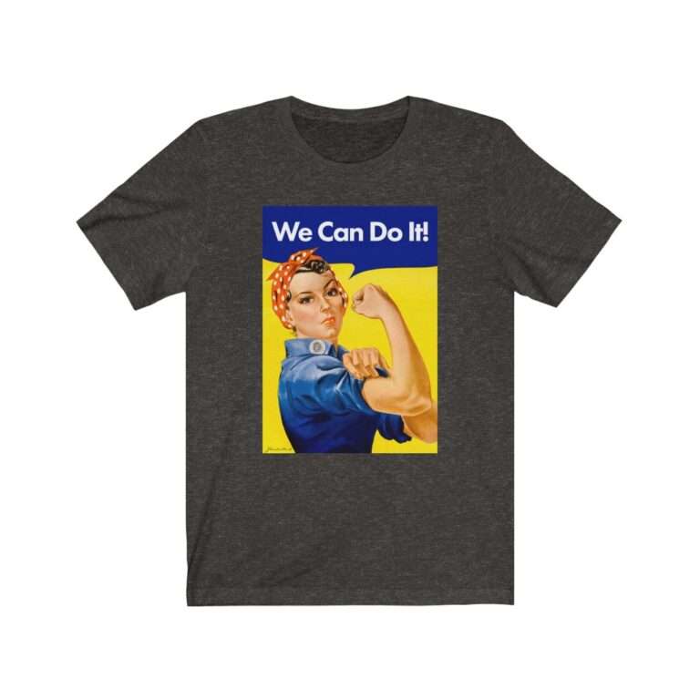 We Can Do it! WWII Poster Art - Premium Unisex T-Shirt - Image 6