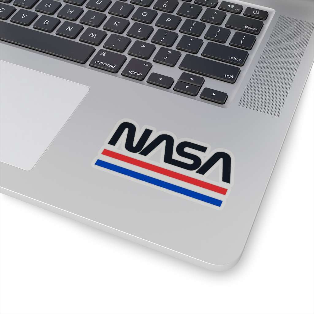 Retro Style NASA Sticker - Black - Merch Hunters