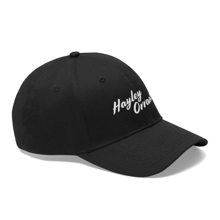 Hayley Orrantia Name Embroidered on Unisex Twill Hat - Image 2