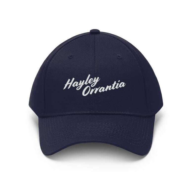 Hayley Orrantia Name Embroidered on Unisex Twill Hat - Image 29